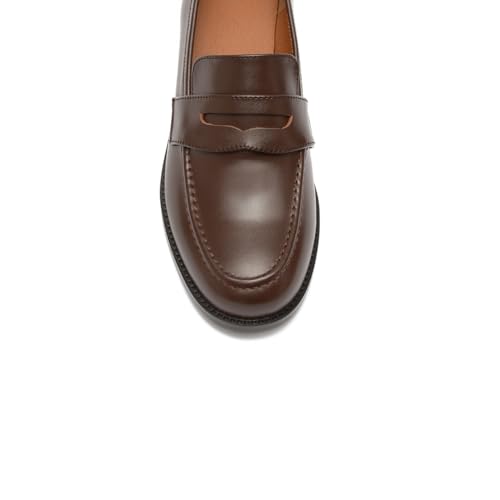 Image of ONEENO Women's Classic Flat Leather Penny Loafer