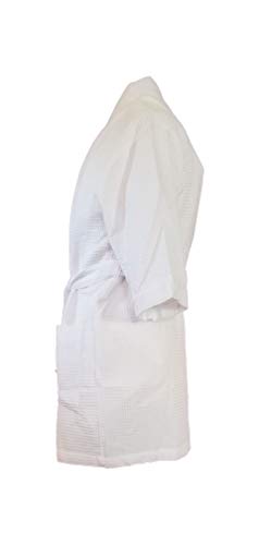 Tri Color Robes Cotton Waffle Robe White Monogrammed Gifts Bridesmaids Embroidered Gifts Bridesmaids #TOP3