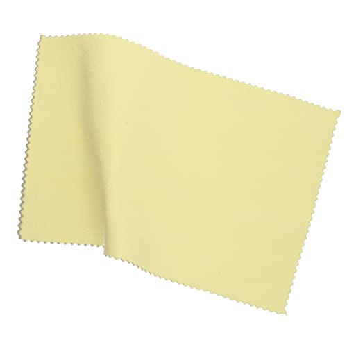 Sunshine Polishing Cloth – Soft Yellow Cloth Cleans Jewelry, Gold, Silver, Brass, Copper and Metals – Leaves A Long-Lasting Luster, No Scratching, Non-Abrasive – 7.5 x 5 Inches