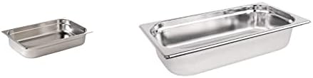 Vogue K994 Stainless Steel 1/1 Gastronorm Pan, 5.8 L Capacity, 40 mm Depth