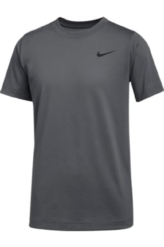 Nike Kids Short Sleeve Legend Tee Shirt (as1, Alpha, s, Regular, Grey)