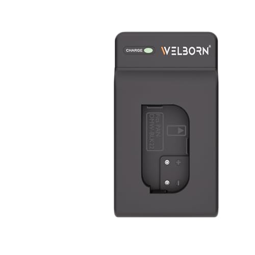 Image of Welborn Camera Battery Charger for Panasonic DMW-BLK22 Battery Compatible with Panasonic Lumix DC-S5, S5 II, DC-GH5, DC-G9, DC-GH5S, S5 IIx, S9, GH7, G9 II, GH6, GH5 II