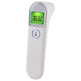 Grundig Infrarot-Thermometer 3-in-1 - Digitales Thermometer für Stirn und Ohr - mit 1 Sekunde Messzeit - LCD Display mit 3 Farbiger Anzeige - Speicher für 20 Messungen