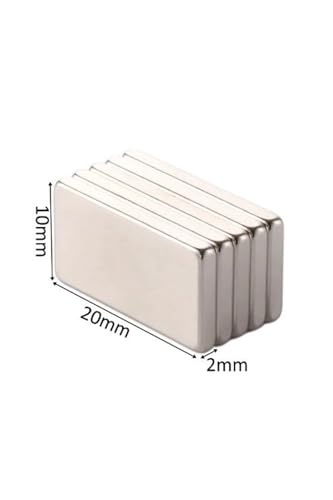 Mıknatıs — Dünya Magnet 2 Adet 20X10X2 Köşeli Neodyum Magnet