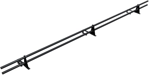 Parotec SCHNEEFANGROHR-Komplettset 3,0 m (300 cm) - für Dachziegel (Ton), Betondachsteine, Falzziegel & Dachpfannen - Schneefang/Dachlawinenschutz - 2 Rohre, 3 Halterungen - RAL 7016 Anthrazit