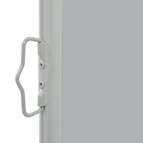 Ausziehbare Seitenmarkise – 100x300 Cm, Grau, UV- & Windbeständig | Für Balkon & Terrasse, Als Sicht- Und Sonnenschutz