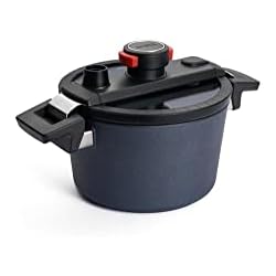 Cacerolas Woll Woll Active Lite - Cacerola con tapa Active-Lite, diámetro de 20 cm, 11,5 cm de alto, 3 litros, con 2 asas laterales, apta para vitrocerámica, gas, eléctrica, halógena, no apta para inducción,