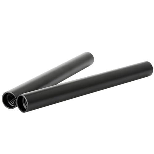 NICEYRIG Standard 15mm Rod in Lega di Alluminio, 15 cm de Long Filetage M12 pour Appareil Photo Rig D'épaule