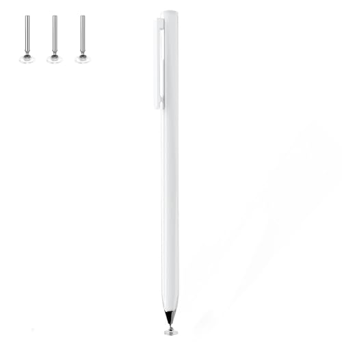 CXJINZE Stylus Pens for Touch Screens, High Precision Stylus for iPad/Apple/iPhone/Mini/Air/Android/Microsoft/Surface All Capacitive Touch Screens, White