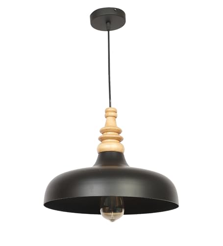 Image of MONI Lights Celling Hanging Light for Room, Table, Holl, Garden House Decoration Pendants Light of Pattern Aluminium Black ML-057BLK(Pack of 3)