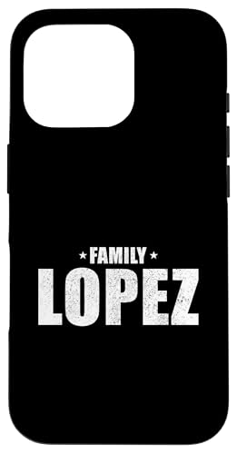 Carcasa para iPhone 16 Pro Lopez Apellido Coincidencia Lopez Apellido