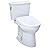 TOTO Drake Transitional WASHLET+ Two-Piece Elongated 1.28 GPF TORNADO FLUSH Toilet and S7 Bidet Seat with Auto Flush, Cotton White - MW7864726CEGA#01