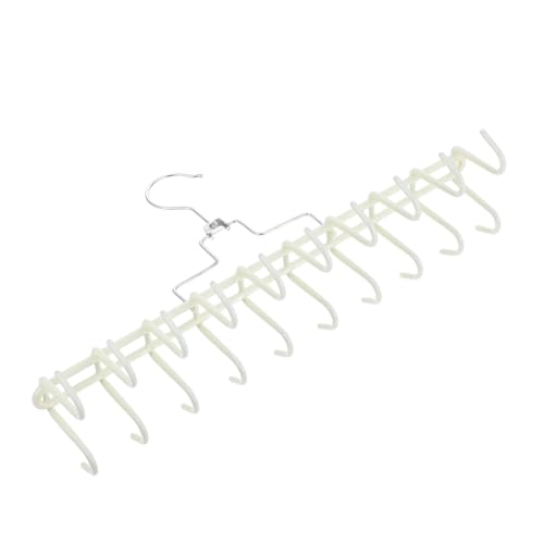 ABOOFAN Multi Functional Non Slip Hanger for Belts Ties and Accessories Elegant Closet Organizer with Antislip Coating for Hooks and Waistbands Space Saving Storage