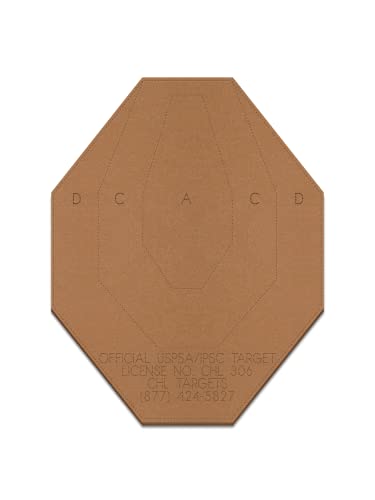 Image of Official USPSA /IPSC Cardboard Targets, Competition Torso, Silhouette Shooting, Cardboard Target. Made in USA