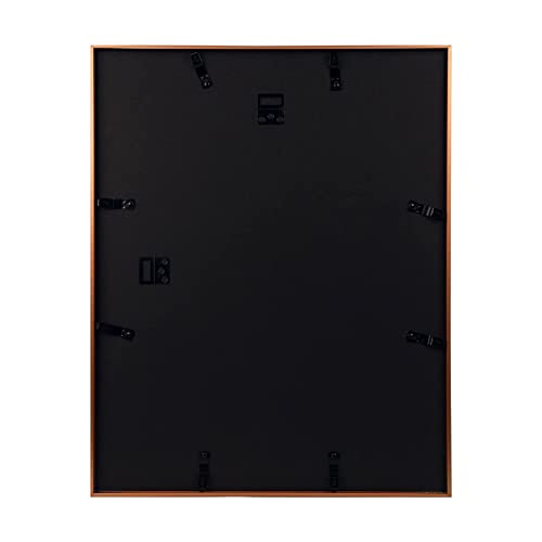 Auear, 16X20 Picture Frame - Display Photos 11X14 With Mat Or 16X20 Without Mat - Aluminum Metal Pictures Frame For Wall Mounting - Real Glass (Rose Gold) #TOP4