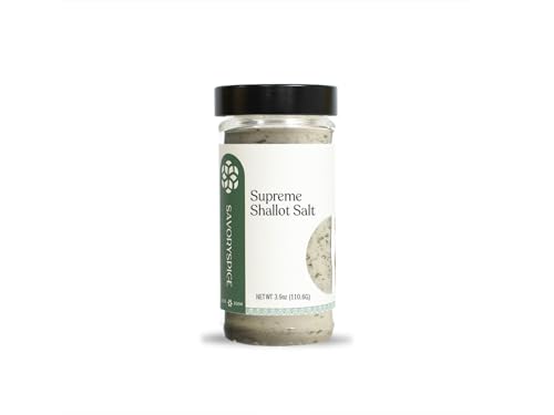 Savory Spice Supreme Shallot Salt (3.9 oz) - Herb-Infused Shallot Seasoning Salt - Use Instead of Garlic Salt or Onion Salt for Meat, Veggies, Sauces & Corn - Sugar-Free, Gluten-Free, Vegan