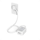 延長コード 1m 短い 薄型 電源タップ usb コンセント たこあしコンセント テーブルタップ TESSAN 3個AC 1個タイプC 2個タイプA 電源コード oa type-c タコ足配線 蛸足 隙間