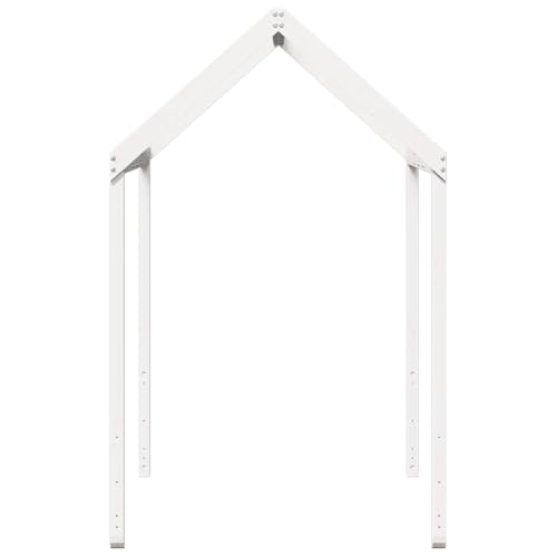 Vidaxl Tetto Letto Bambini Bianco 207X80,5X151,5Cm Legno Massello Pino, Tetto Per Letto, Tettoia Per Letto Bambini, Baldacchino Per Letto Bambini - 6