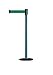 Tensabarrier - 890B-33-28-28-STD-NO-G6X-C - green post, 2" wide, 7