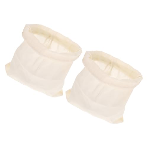 Homoyoyo 1 Juego Bolsa De Filtro Colador De Bolsa De Leche De Nuez Fiesta De Yogurt De Comida De Tela Bolsas De Leche Para Colar Filón Para El Jugo Paño Colador Beige Algodón 2 Piezas