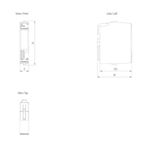 Módulo de entrada Siemens 6ES7136-6BA01-0CA0 SIMATIC DP ET 200SP 24VDC 2