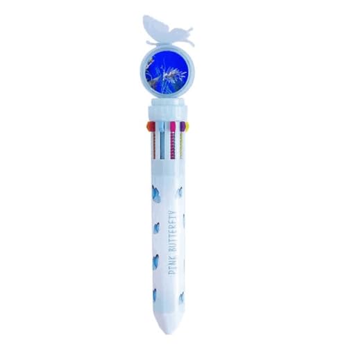 Stylo à bille rétractable bleu hippocampe pour écrire sans tache à l'école
