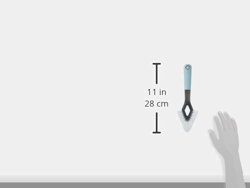 Casabella Smart Scrub Heavy Duty Tile And Grout Cleaning Brush, Gray, Grey/Aqua #TOP5