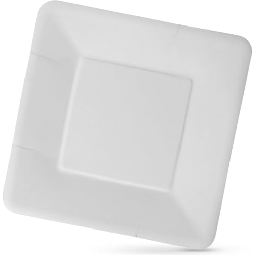 Algon | Set de 100 platos desechables – Platos Desechables Tamaño 18 cm Resistentes y ecológicos, ideales para fiestas, eventos y reuniones