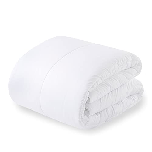 Donegal Collections - Edredon Relleno Nordico para Cama, Otoño Invierno 350 gr/m2 de Fibra Antiácaros, Transpirable. Color Blanco. (Cama 80/ 90 - 150x220cm)