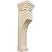 Ekena Millwork COR04X04X14RERW Recessed Groove Wood Corbels, 4"W x 4"D x 14"H, Rubberwood