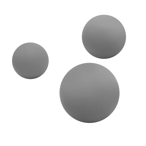 Wenoup 3 Pelotas de Masaje para, Compactas Y Ligeras, Ideales para Masaje de Tejido Profundo Y Fascitis. Pelotas para Entrenamiento de para Mujeres, Gris