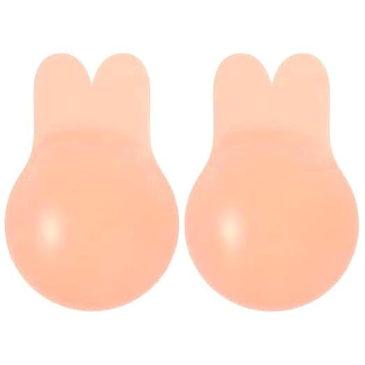 Adhesive Reusable Nipple Pads, Silicone Nipple Cover Bra Pads, Multipurpose Sports Breast Lift Bra Boob Tape, Tape for Women Push Up & Lifting Body (Free-Size) Beige-image-33