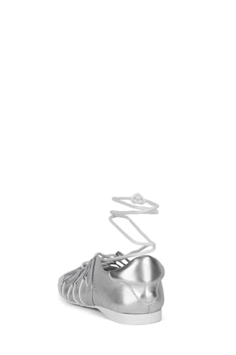 Ballet Flat for Women Ballerina Sneaker Closed Round Toe Ankle Lace up Strap4