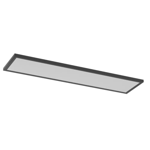 Image of AIKVSXER 2 Pack 1x4 LED Flat Panel Light Surface Mount Black, 5500LM 50W