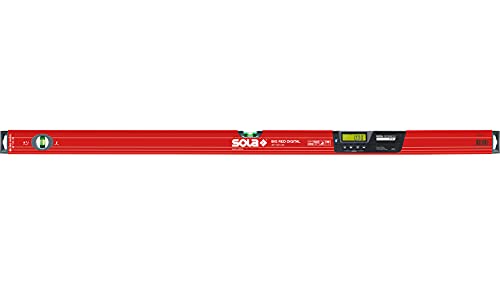 Image of SOLA LSB48DBT Digital Box Beam Level with Bluetooth, Big Red, Case Included, 48-inch