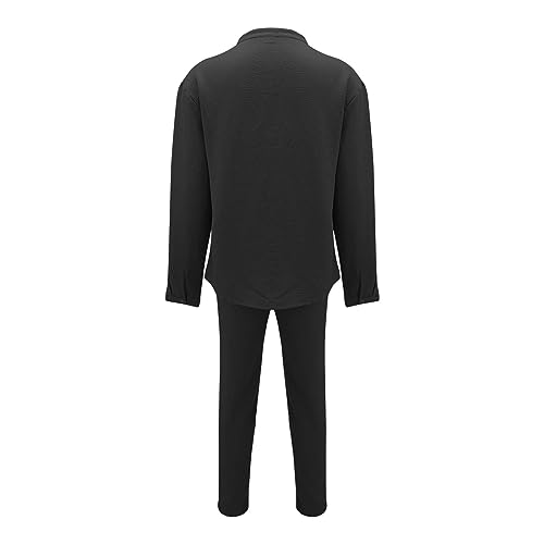 Sweat Suits Men Tracksuits 2 Piece Sets Long Sleeve Henley Shirt Athletic Jogging Suits Casual Outfits for Men3