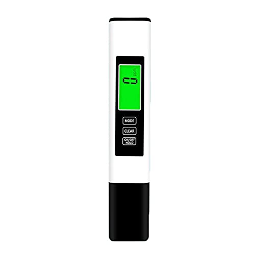 Testeur PH Mètre Électronique 3-en-1, Mesure Ph & TDS & EC TempératureTesteur de qualité de l'eau, Écran LCD et Précision de Lecture, pour l'eau Potable, Aquariums, Hydroponie, Piscines (blanc)