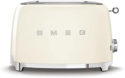 SMEG 2 Slice Toaster with 6 Presets and Defrost Function and Remo...