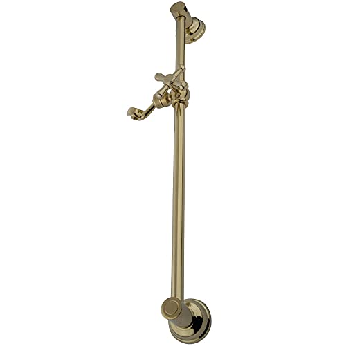 🛒 Crazy Deals Kingston Brass KSX3522SG Designer Trimscape Showerscape Shower Slide Bar, Polished Brass