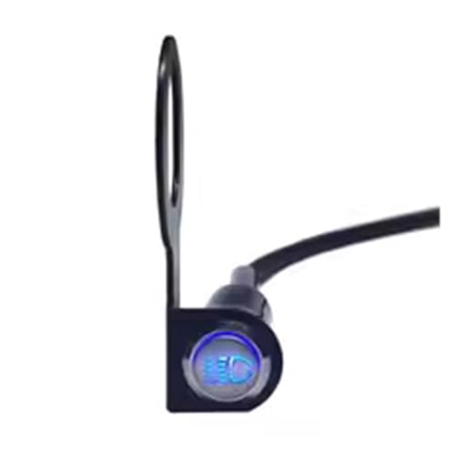 Interrupteur guidon moto pour phare et klaxon - Bouton de commutation noir