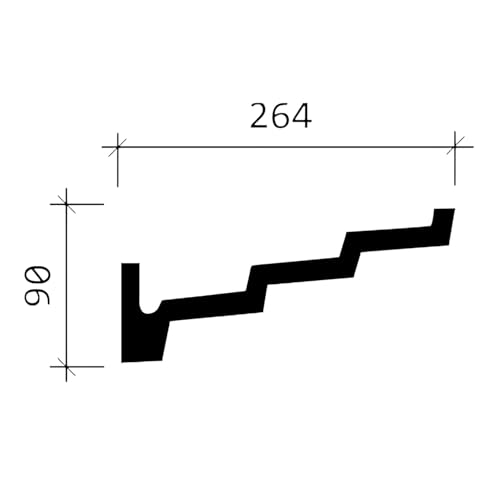 Corniche flexible Profhome moulure élégante pour murs arrondis - 5