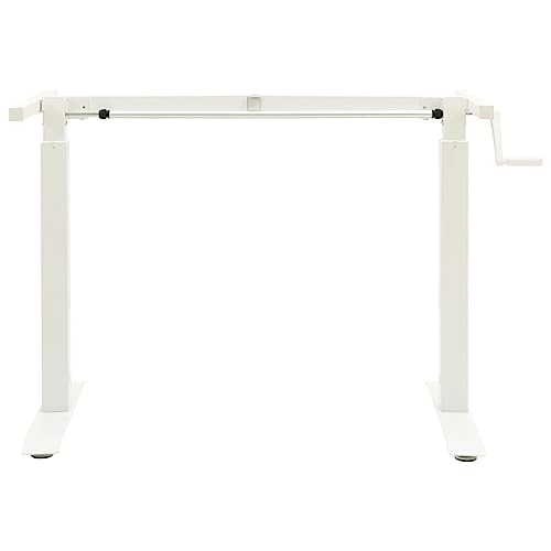Structure bureau manivelle en acier au carbone blanc robuste