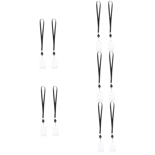 Cordon porte-badge rétractable rigide lot de 10 porte-cartes d'identité professionnels
