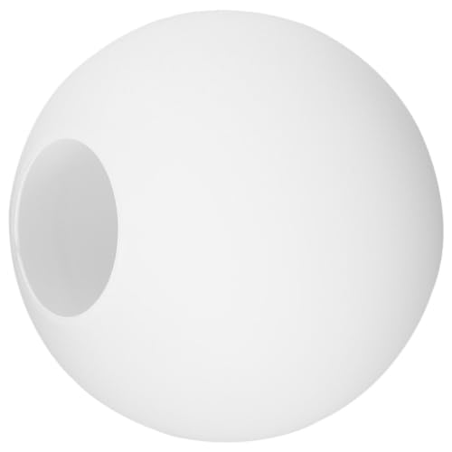 QUMIIRITY Paralume rotondo in vetro bianco smerigliato, 13 cm, per lampade a sospensione, paralume a sfera opale, apertura 6-7 cm, paralume in vetro di ricambio per plafoniere