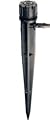 Rain Bird Micro-arroseur 360° sur piquet, Noir, Pulvérisation fixe, Plastique et alliage métallique