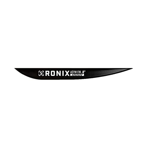 Ronix Fiberglass Asymmetrical Wakeboard Fin (2 Pack), Black, 0.8 Inches