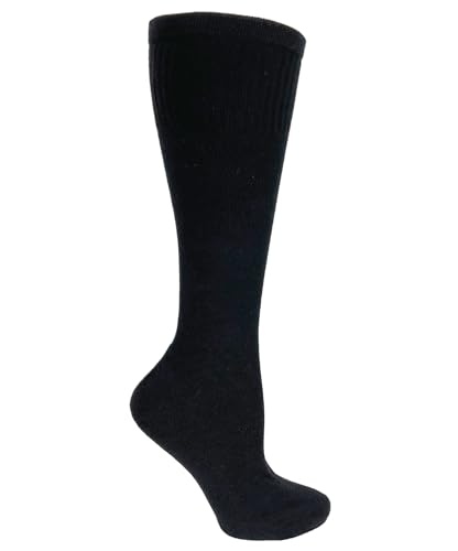 Image of Prestige Medical Womens Medium /Large Ultrasoft Cotton Compression Socks, Black