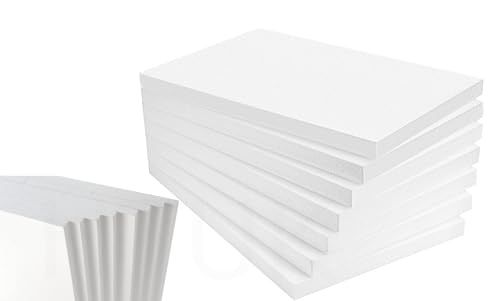 Expanded Polystyrene Foam Sheets EPS 70 (600 x 400 x 25mm Each) - Wall & Floor Insulation Board (BBA Certified) - Box Lining & Packaging Board - Arts & Craft Blocks HTUK (5)