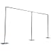 20ft x 10ft Backdrop Stand Pipe Kit Heavy Duty Wedding Back Drop Adjustable Stand with Weighted Stainless Bases for Backdrop Frame Wedding Backdrop Ceremony Backdrop