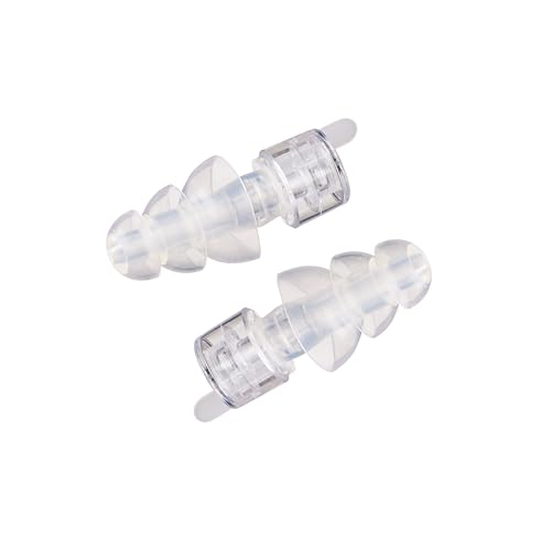 Etymotic ER20XS ETY Earplugs - Standard Size, Clear - High-Fidelity Hearing Protection - Up to 20 dB Sound Reduction - Reusable - Includes Neck Cord & Carrying Case